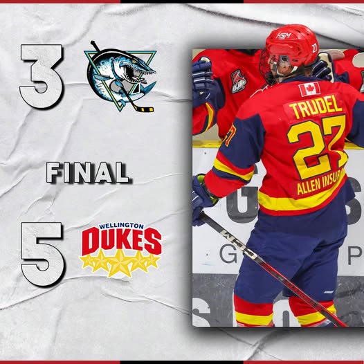 Carrier, Trudel light it up again in Dukes victory in Lindsay