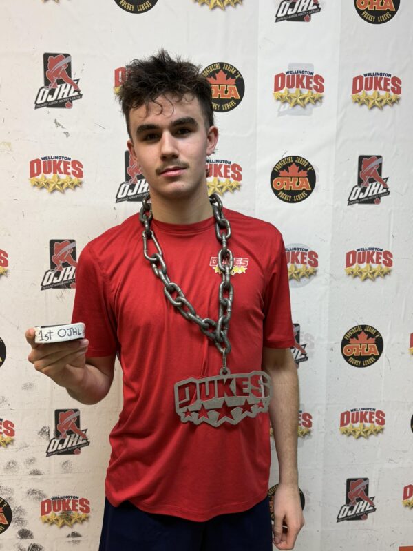 Miles’ first OJHL goal helps Dukes thump Rangers